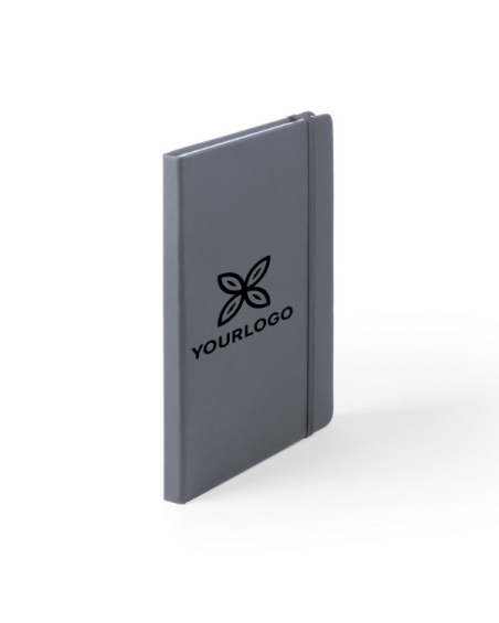 Bloc-notes A5 (100 feuilles lisses) couvertures simili-cuir pour publicité - Cilux