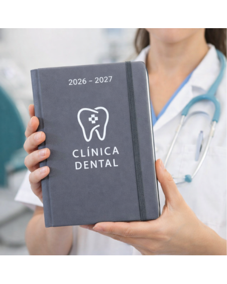 Bloc Notas gris oscuro personalizable con variedad amplia de colores