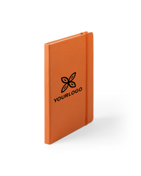 A5 Notepad (100 plain sheets) with faux leather covers for advertising - Cilux