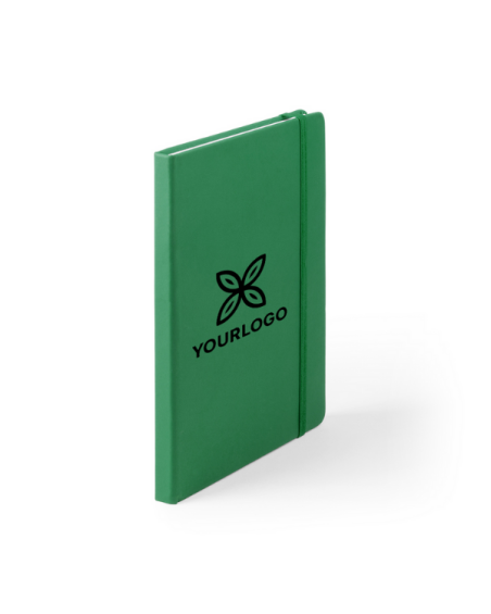 Bloc-notes A5 (100 feuilles lisses) couvertures simili-cuir pour publicité - Cilux