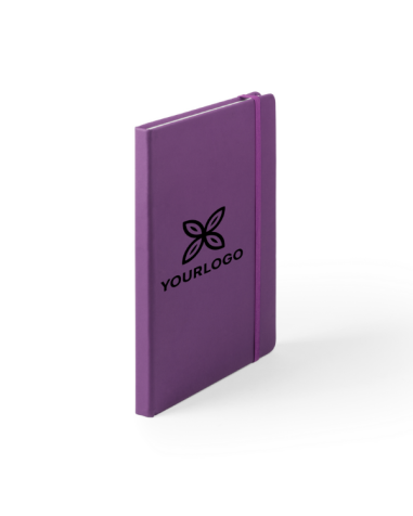 Bloc Notas violeta personalizable con variedad amplia de colores