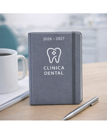 A5 Notepad (100 plain sheets) with faux leather covers for advertising - Cilux