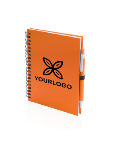 Notebook (18x15cm) and pen recycled...