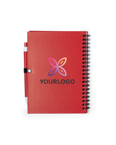 Notebook (18x15cm) and pen recycled...