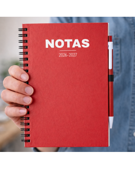 Notebook (18x15cm) and pen recycled cardboard - Koguel