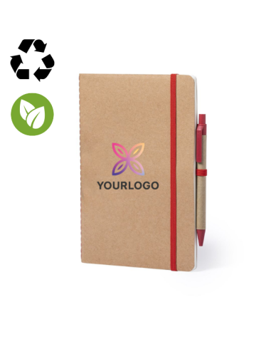 A5 notebook with recycled cardboard...