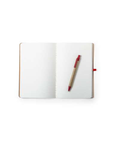 A5 notebook with recycled cardboard...