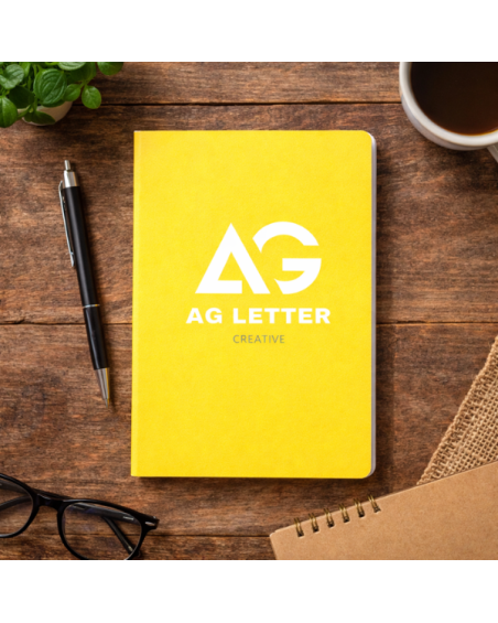 Libreta hojas lisas de color Amarillo