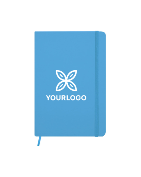 A5 Notepad, with hard leatherette covers and 100 lined sheets - Ciluxin