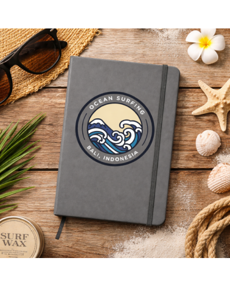 A5 Notepad, with hard leatherette covers and 100 lined sheets - Ciluxin