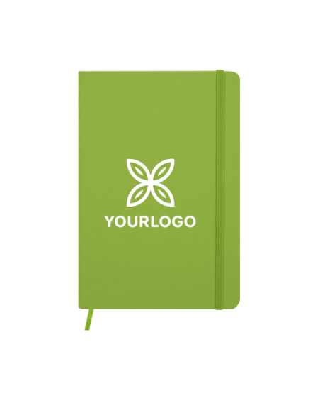 A5 Notepad, with hard leatherette covers and 100 lined sheets - Ciluxin