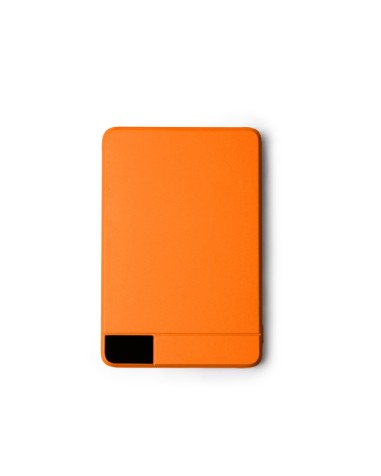 Batterie externe, conception légère, aluminium recyclé, couleur orange