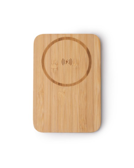 Panneau avant personnalisable avec votre logo, pour la batterie sans fil en bambou Yokas