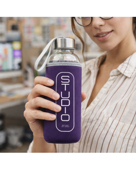 Bidó de Cristall amb funda neoprè 420ml - Dokath