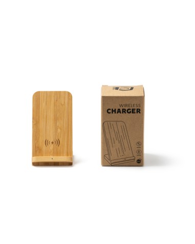 Chargeur sans fil en bambou - GRAVITY