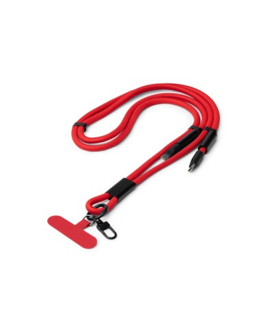 Landyard penja mòbil amb cable carregador TipoC, personalitzable