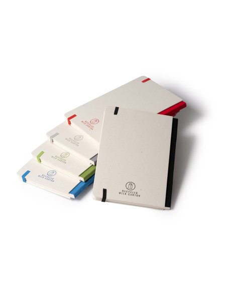 Aperçu des couleurs disponibles pour le carnet fabriqué à partir de briques de lait recyclées (yoris)