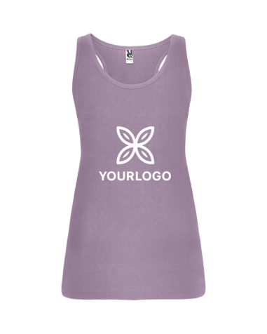 Women's fitted tank top made of 100%...