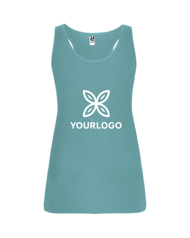 Women's fitted tank top made of 100%...