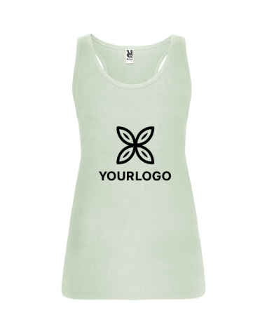 Women's fitted tank top made of 100%...