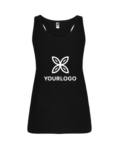 Women's fitted tank top made of 100%...