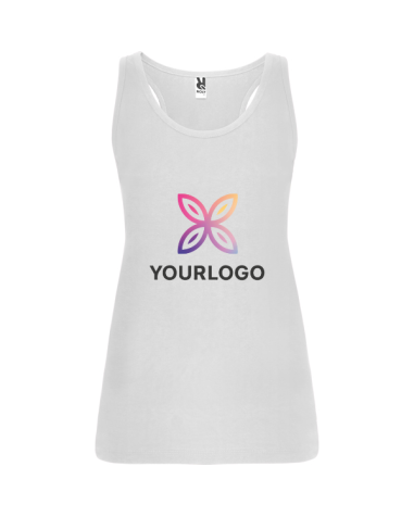 Women's fitted tank top made of 100%...