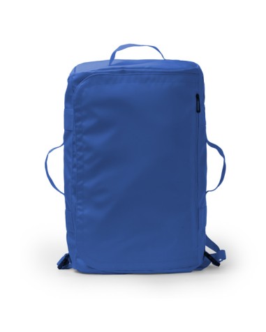 Front of the blue Lacroix backpack