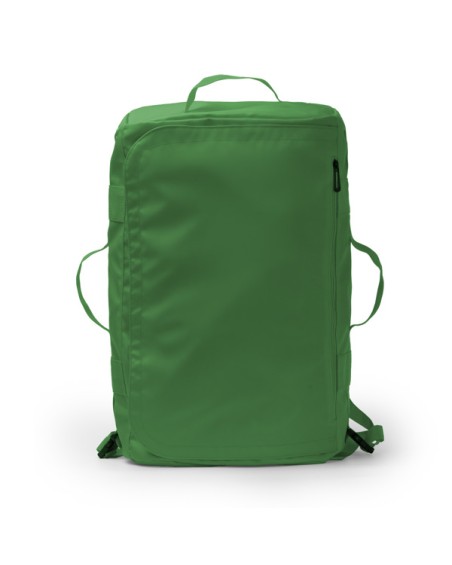 sac vert avec grande poche avant zippée