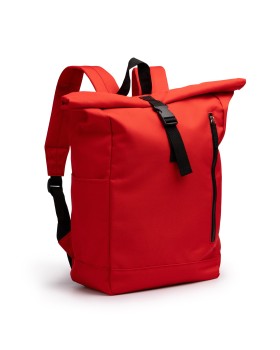 Red water-repellent RPET backpack