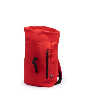 Red water-repellent RPET backpack 2