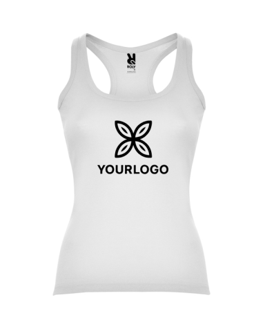 Women's fitted tank top made of 100%...