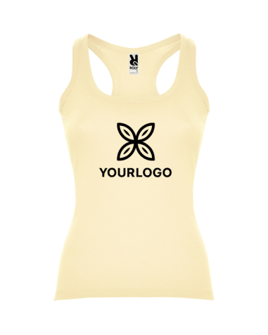 Women's fitted tank top made of 100%...