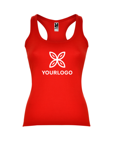 Women's fitted tank top made of 100%...