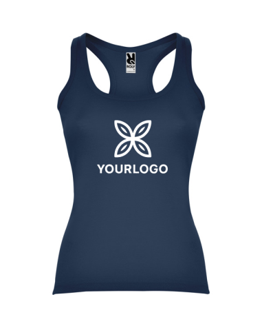 Women's fitted tank top made of 100%...