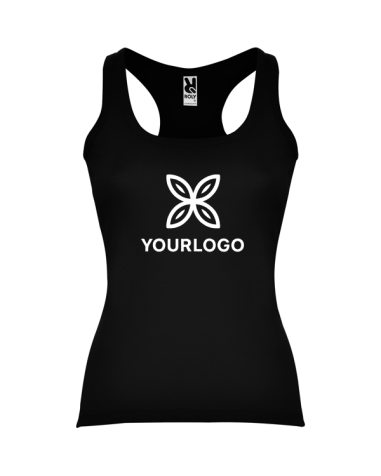 Women's fitted tank top made of 100%...