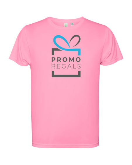 T-shirt technique à manches courtes en polyester recyclé pour adultes et enfants - ESTORIL ROLY