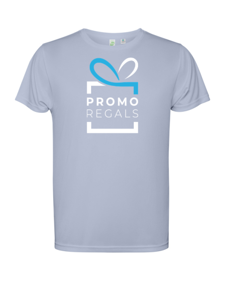 T-shirt technique à manches courtes en polyester recyclé pour adultes et enfants - ESTORIL ROLY