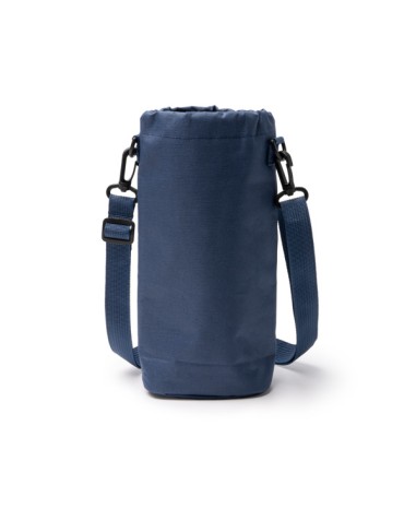 Vue arrière du sac bandoulière porte-bouteilles bleu marine