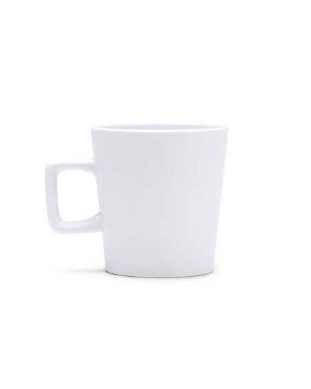 tassa ceràmica personalitzable de color blanc mate galvan