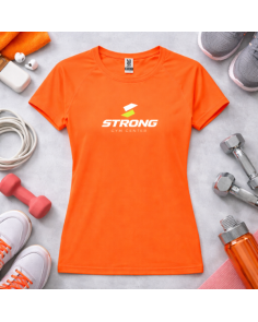 Samarreta tècnica transpirable de màniga ranglan ajustada. 2