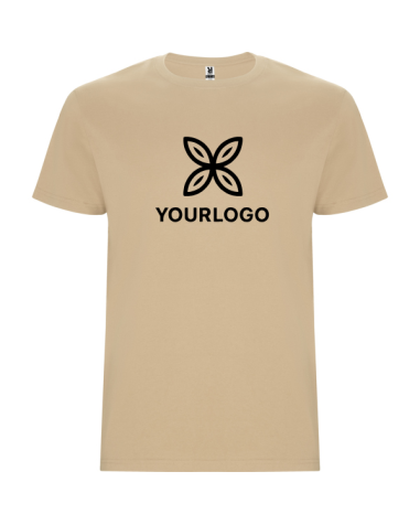 Camiseta tubular de manga curta per a adults i amb costures laterals per a nens.