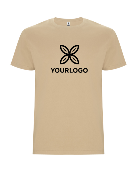 Camiseta tubular de manga curta per a adults i amb costures laterals per a nens.