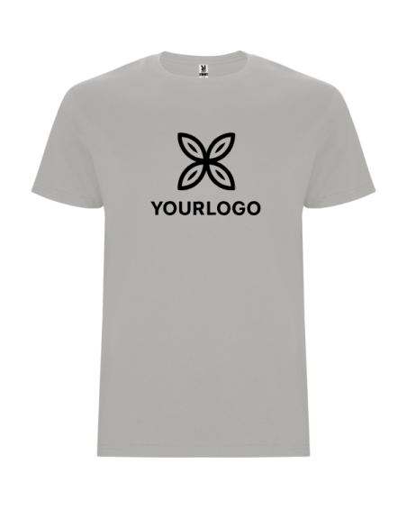 Camiseta tubular de manga curta per a adults i amb costures laterals per a nens.