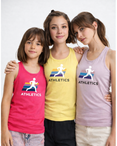 Women's fitted tank top made of 100%...