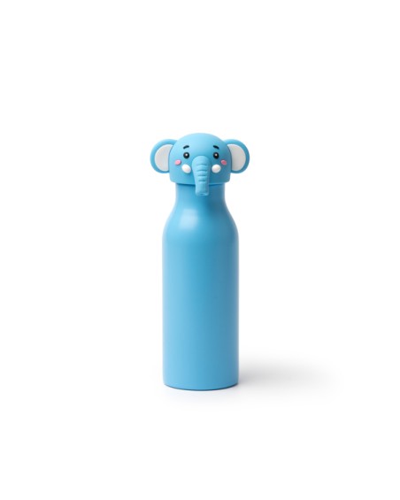 Children's 450ml Stainless Steel Thermal Water Bottle with Customizable Animal Cap - FLYN