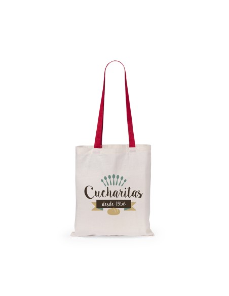 105 g/m² cotton bag with colored handle (37x41 cm) - Fuzox