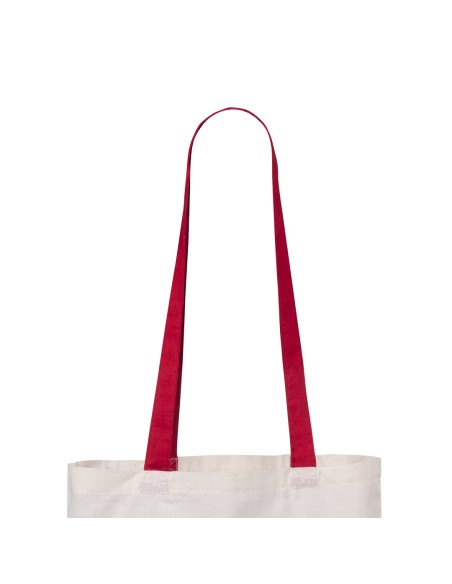 Bolsa algodón 105 g/m² asa color (37x41cm) - FUZOX