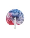 FAN WITH PLASTIC RIBS AND FULL-COLOR CUSTOM PAPER WITH YOUR DESIGN