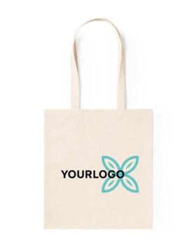 Tote Bag de algodón natural personalizado con tu logo a 2 colores