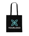 140g/m2 cotton shopping bag with long...